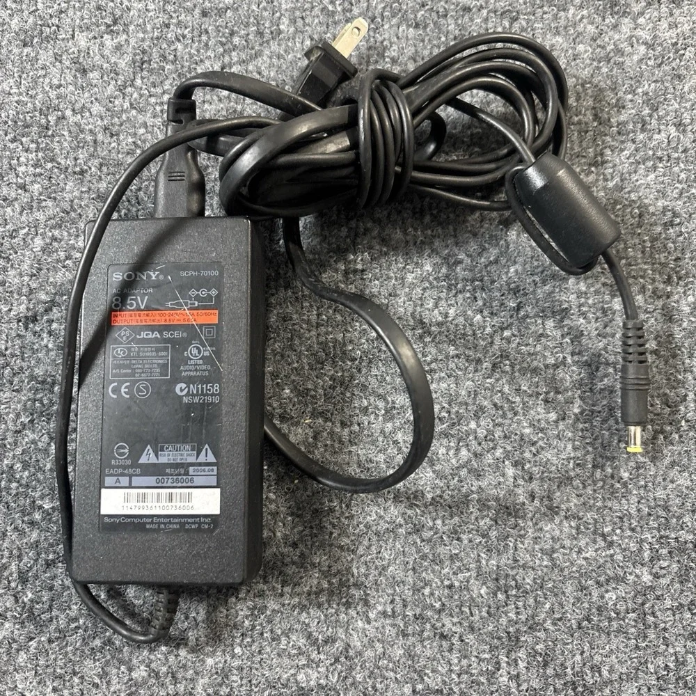 OEM Genuine Sony Playstation 2 PS2 Slim AC Adapter Power Supply 8.5v Original